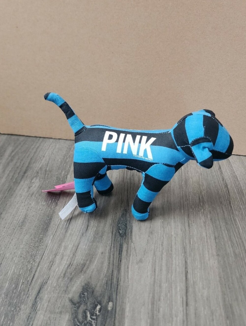 Vs Pink Blue & Black Striped Dog